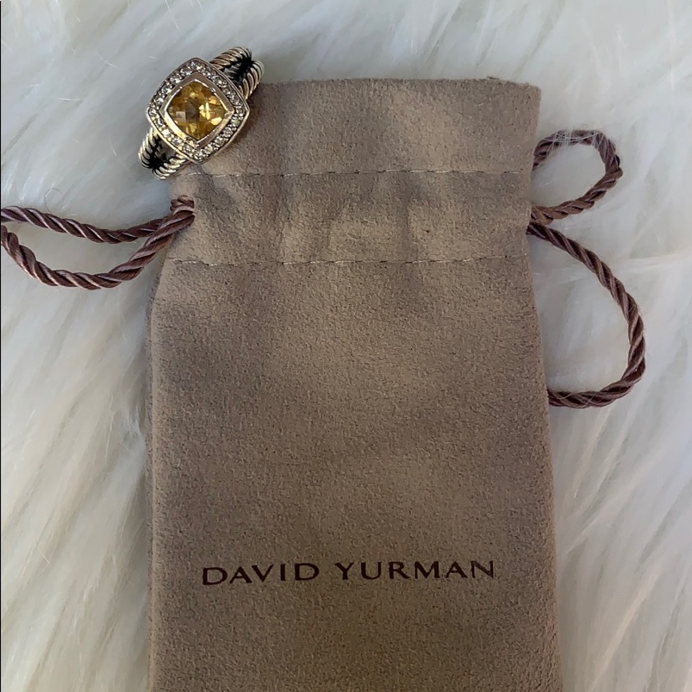 David Yurman Petite Albion citrine & diamond ring
